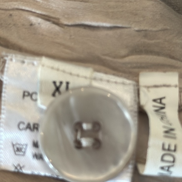 Me’chant Gray Multcolored Floral Pleated Coat Size XL - Picture 10 of 12